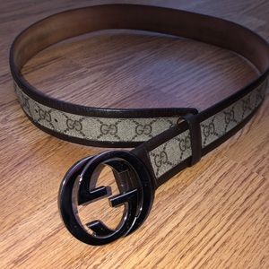 Gucci GG Supreme Belt with G Buckle